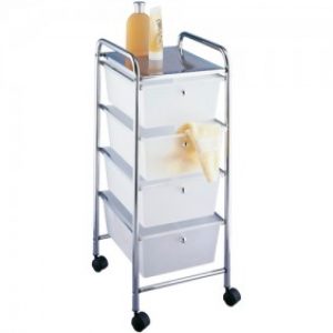 Desserte à roulette pour salle de bain – 4 tiroirs