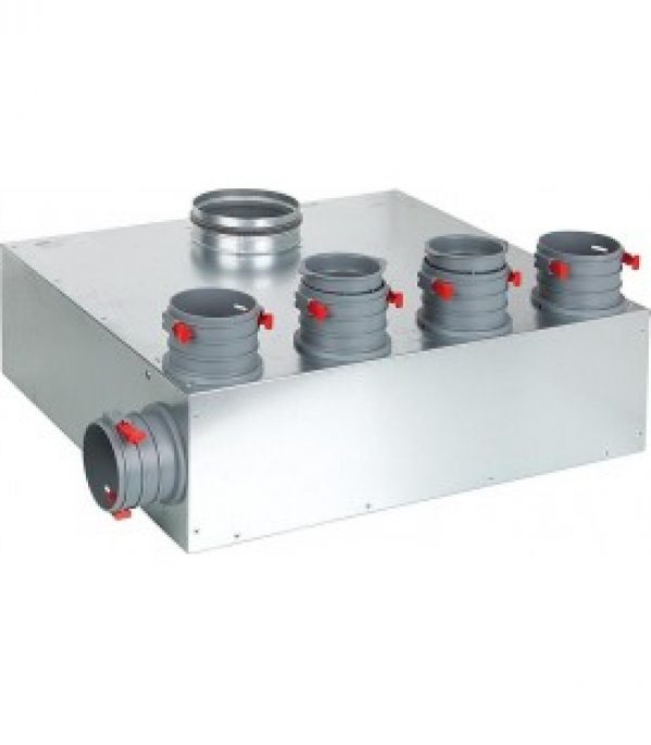 Diffuseur d&rsquo;air 4+1 raccords, rond type FRS-MVK 4+1 75/125