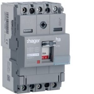 Disj.x160 3P 40kA 100A mag fix – APPAREILLAGE DE TETE  HAGER HNA100M