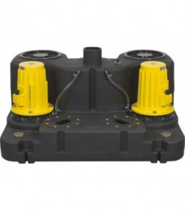 Dispositif de levage d&rsquo;eaux usees Type Boy Double, 3,0, 400 V clapet anti-retour et coude U inclus