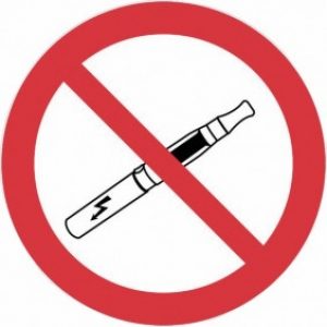 Disque adhésif – défense de vapoter