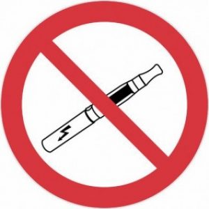 Disque de réglementation anti-tabac – défense de vapoter – rigide