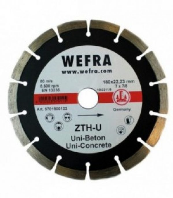 Disque de tronconnage a diamant universe ZTH-U 180 x 22 mm