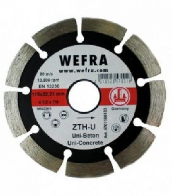 Disque de tronconnage a diamant universel 115 x 22 mm