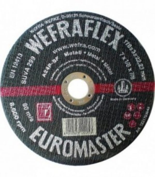 Disque de tronconnage Euromaster droit pour metal 178 x 3 x 22 mm