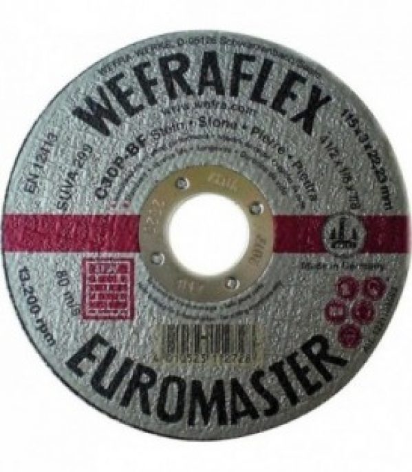 Disque de tronconnage Euromaster silber droit pour pierre 115 x 3 x 22 mm