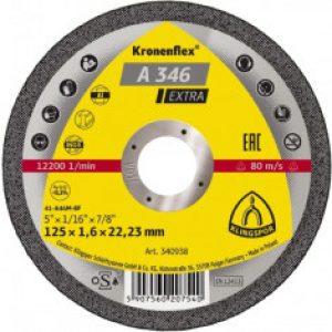 Disques à tronçonner, Type A 346 EX, 115X1,6X22,23 – Klingspor
