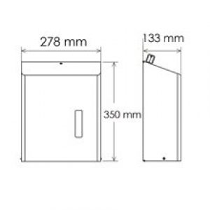 Distributeur 600/750 serviettes RAL Mediclinics