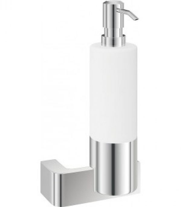 Distributeur de lotion Glance gauche avec verre opaque chrome