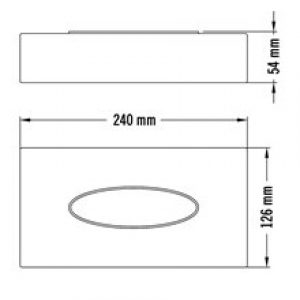 Distributeur de mouchoirs gris Medisteel…