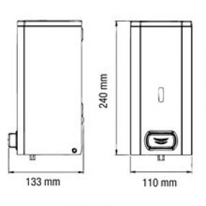 Distributeur de savon 1,5L brillant bouton…