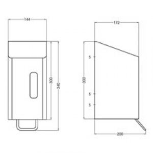 Distributeur de savon 3L blanc Mediclinics