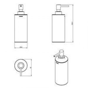 Distributeur de savon architecte COSMIC