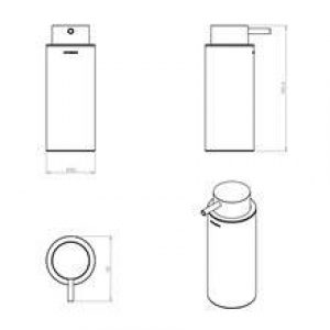 Distributeur de savon black COSMIC