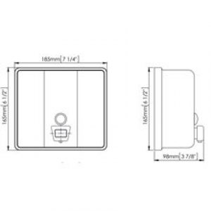 Distributeur de savon carré brillant Mediclinics