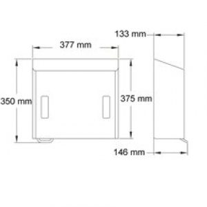 Distributeur de savon et de papier blanc…
