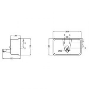 Distributeur de savon horizontal brillant…