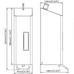 Distributeur de savon mousse avec levier 1,2L…