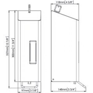 Distributeur de savon mousse avec levier gris…