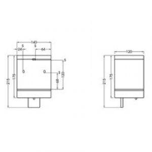 Distributeur de savon noir 1,1L avec bouton…