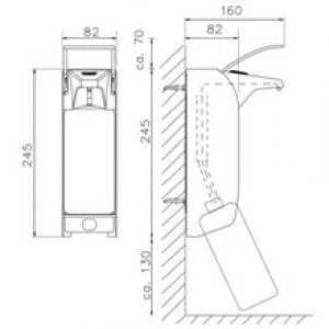 Distributeur de savon spray 0,5L avec levier…