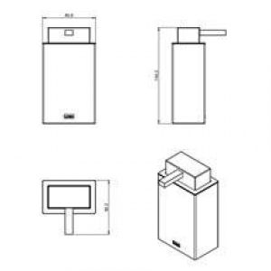 Distributeur de savon suspendu bath life COSMIC