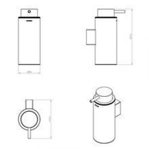 Distributeur de savon suspendu white COSMIC