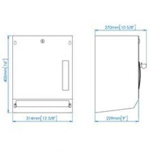 Distributeur rouleau 22 cm avec levier Mediclinics