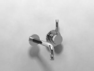 Dornbracht Meta.02 – Mitigeur monocommande lavabo pour montage mural avec projection 170 mm sans garniture de vidage chrome