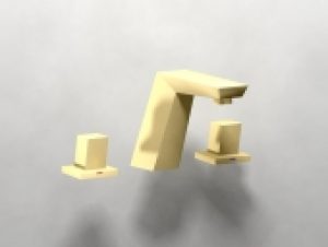 Dornbracht Supernova – Mitigeur de lavabo 3 trous taille XS avec garniture de vidage champagne