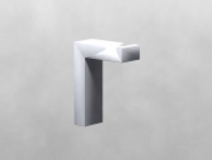 Dornbracht Symetrics – Crochet porte serviettes platine mat