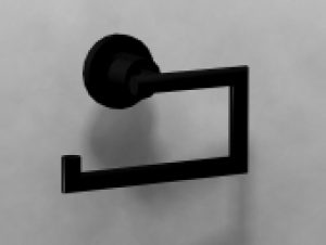 Dornbracht Tara – Porte-rouleau de papier toilette noir