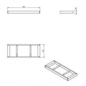 Double dérouleur papier WC bath life COSMIC