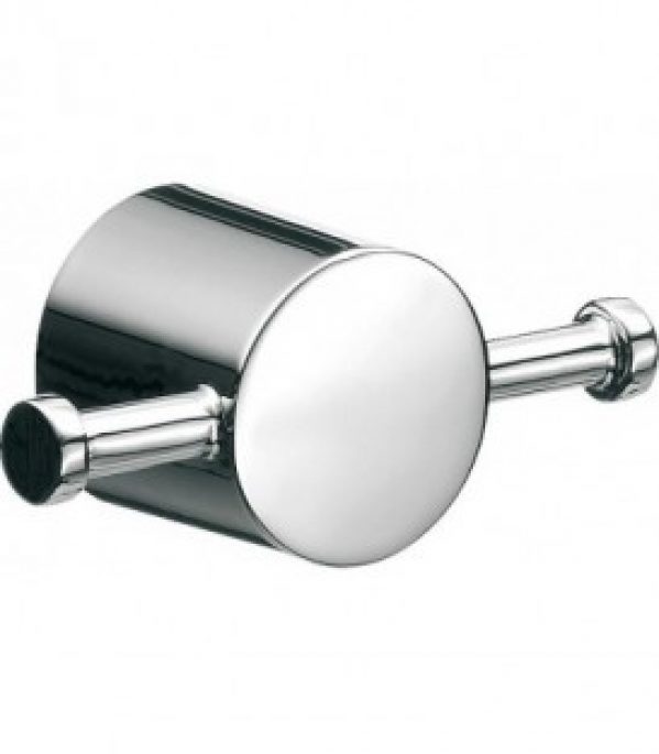 Double patere emco rondo 2 chromé