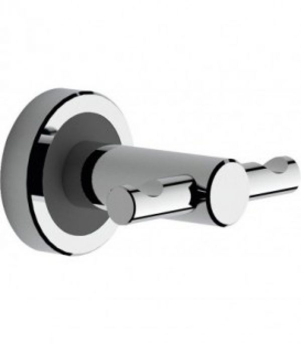 Double patere Erlau DHA, anodisé