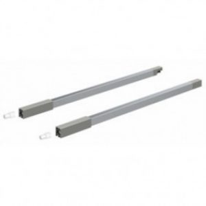 Double tringle pour tiroir InnoTech Atira-hauteur 176 mm-argent