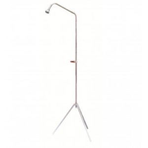 Douche de jardin sur trépied métal pliant