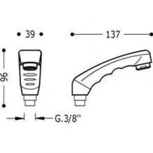 Douchette mitigeur coiffeur TRES