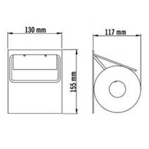 Dérouleur de papier WC mural RAL Medicolor…