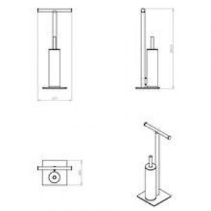 Dérouleur et brosse WC project COSMIC