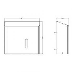 Dérouleur papier WC 33cm gris Mediclinics