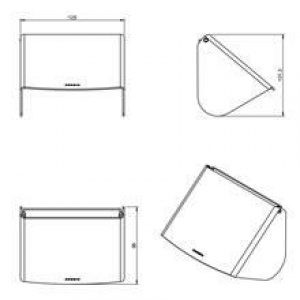 Dérouleur papier WC avec abattant working COSMIC