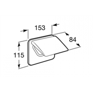Dérouleur papier WC avec couvercle Hotels 2.0 Roca
