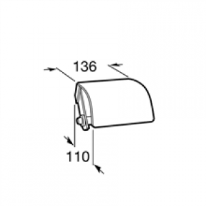 Dérouleur papier WC avec couvercle Hotels…