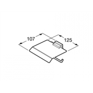 Dérouleur papier WC avec couvercle Rubik Roca