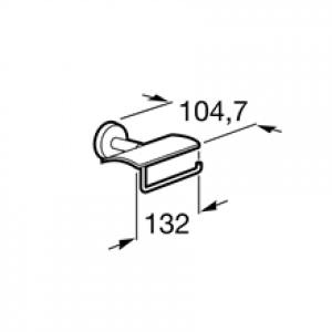 Dérouleur papier WC avec couvercle Twin Roca