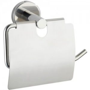 Dérouleur papier WC – Bosio – Support mural – Couvercle – acier inox