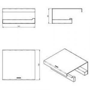 Dérouleur papier WC chrome the grid COSMIC