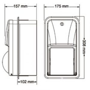 Dérouleur papier WC double rouleaux à encastrer…
