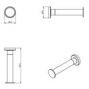 Dérouleur papier wc sans couvercle COSMIC